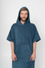 Surf & beach poncho with sleeves, hood and kangaroo pocket cotton terry mens robe.jpg