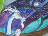 My Little Pony- Discord-Friendship Is Magic MLP-blue painting - stars - watercolor cartoon painting-7.JPG