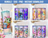 Cartoon Glitter Tumbler Wrap, 20oz Skinny Straight, Full Tumbler Wrap, Cartoon Characters, Tumbler Wrap, Glitter Tumbler, Bundle Png.jpg