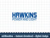 Netflix Stranger Things Hawkins Power And Light Logo png,digital print.jpg