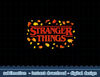 Stranger Things Halloween Fall Leaves Strange Logo png,digital print.jpg