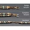 Versatile Beadwork Lanyard for Badges and Eyeglasses