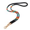 Native Style Beaded Lanyard for Badges - Ethnic Motifs, Vivid Colors