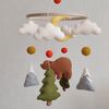 Bear baby mobile  neutral Woodland nursery decor (24).jpeg