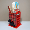 A set of wood in British design . Holder stylized as a red telephone booth . Combs with a pattern of England  (12).jpg