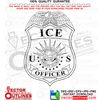 ICE Officer badge vector, Wharton Police Department, Harris County Sheriff's Office United States Department of Homeland Security.jpg