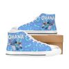 Stitch Custom Adults High Top Canvas Shoes for Fan, Women and Men, Stitch High Top Canvas Shoes, Stitch Sneaker