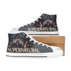 Supernatural Horror Movies Themed Custom Adults High Top Canvas Shoes for Fan, Women and Men, High Top Canvas Shoes