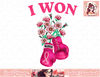 I Won Boxing Gloves Survivor Pink Ribbon Breast Cancer png, instant download.jpg