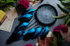 turquoise blue and black dream catcher 1.jpg