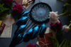 turquoise blue and black dream catcher 6.jpg
