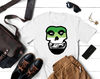 Aro Pride Misfits Skull - Classic Punk Aromantic Pride Flag Classic T-Shirt 184_White_White.jpg
