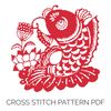 ECFD023 Traditional Art Prosperous Fish Counted Cross Stitch Pattern 1080 x 1080.jpg