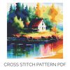 ECFD024 Painting Lakeside House Cross Stitch Pattern 1080 x 1080.jpg