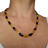 Adult Amber Beads necklace Real amber jewelry women gemstone beaded necklace yellow honey cognac gift for sister aunt.jpg