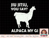 Funny Alpaca Jiujitsu Gift Martial Arts Brazilian Jiu Jitsu png, instant download, digital print.jpg