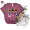 4th Of July Shirt, American Sunflower Shirt, Fourth of July Gift, Independence Day Tshirt, USA Flag T-Shirt, Patriotic Gift, Freedom Shirt - 6.jpg