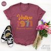 52st Birthday Shirt, Vintage T Shirt, Vintage 1971 Shirt, 52st Birthday Gift for Women, 52st Birthday Shirt Men, Retro Shirt, Vintage Shirts - 6.jpg