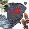 American Flag Baseball Dad T-Shirt, American Flag Baseball, Father's Day Gift, Happy Father's Day, Baseball Team, Patriotic Baseball T-Shirt - 2.jpg