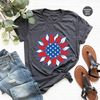 American Flag T-Shirt, Patriotic Gift, 4th Of July Shirt, America Sunflower Shirt, USA Flower Graphic Tees, Freedom TShirt, Independence Day - 2.jpg
