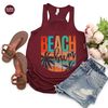 Beach Tank, Summer Graphic Tees, Holiday Vneck Tank, Floral Tank, Travel Tank, Vacation Tees, Tank for Women, Summer Outfit - 5.jpg