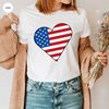 Cute 4th of July Tshirt, Happy Independence Day, American Flag Shirt, Heart Graphic Tees for Women, Liberty Gifts, Patriotic Vneck T Shirts - 7.jpg