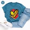 Cute Softball Shirt, Softball Mom Gift, Heart Summer Outfit, Sports Graphic Tees, Gift for Women, Softball Sister TShirt, Softball Aunt Gift - 3.jpg