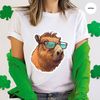 Funny Capybara Shirt, Beach Graphic Tees, Summer Gifts, Cute Capybara Toddler Shirt, Animal T Shirts, Gift from Her, Women VNeck Shirt - 7.jpg