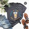 Funny T-Shirt, Coffee Graphic Tees, Fueled By Iced Coffee And Anxiety Shirt, Anxiety Shirt, Funny Coffee Shirt, Gift for Her, Sarcastic Gift - 5.jpg