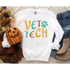 Retro Vet Tech Shirts for Women, Vet Tech Week Gifts for Veterinarian, Veterinary Nurse Shirts, Crewneck Veterinarian T Shirts, Vet Gifts - 7.jpg