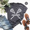 Trendy Lacrosse Player Gifts, Custom Lacrosse Clothing, Cool Sports Graphic Tees, Lacrosse Mom VNeck TShirt, Personalized Lacrosse Coach Tee - 2.jpg