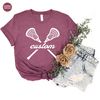 Trendy Lacrosse Player Gifts, Custom Lacrosse Clothing, Cool Sports Graphic Tees, Lacrosse Mom VNeck TShirt, Personalized Lacrosse Coach Tee - 4.jpg