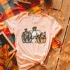 Leopard Pumpkin Shirt, Cheetah Pumpkin Shirt,Thanksgiving Shirt, Thankful Shirt,Fall Shirt, Hello Pumpkin,Family Matching Shirt - 3.jpg