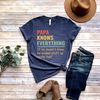 Papa Knows Everything Shirt,New Dad Shirt,Dad Shirt,Daddy Shirt,Father's Day Shirt,Best Dad shirt,Gift for Dad,Gift for Papa Shirt - 2.jpg