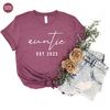 Auntie Est 2023 Shirt, Auntie Shirt, Mother's Day Aunt Shirt, Gift for Auntie, Aunt Shirt, Minimalist Aunt Shirt, Gift for Aunt - 5.jpg