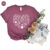 Flower Shirt, Floral Crewneck Sweatshirt, Vintage Botanical Shirt, Plant Shirt, Gift for Her, Shirt for Women, Graphic Tees, Gift for Mom - 5.jpg