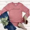 Minimalist Reedemed Long Sleeve Shirt, Christian Clothing, Christian Sweatshirt, Blessed Hoodie For Christian, Bible Verse Christian Apparel - 6.jpg