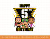 WWE Happy 5th Birthday Wrestler Emojis T-Shirt copy.jpg