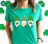 St Patricks Day Gnomes T-Shirt, Cute St Patricks Day Gifts, Vintage Crewneck Sweatshirt, Gifts for Her, Graphic Tees, Shirts for Women - 1.jpg