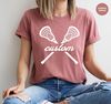 Trendy Lacrosse Player Gifts, Custom Lacrosse Clothing, Cool Sports Graphic Tees, Lacrosse Mom VNeck TShirt, Personalized Lacrosse Coach Tee - 5.jpg