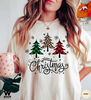 Ladies Merry Christmas Shirt, Women Christmas Shirt, Cute Christmas Shirt, Women Holiday Shirt, Leopard Print Christmas Tree Shirt, - 3.jpg