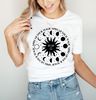 Sun And Moon Shirt, Boho Celestial Sun and Moon T-shirt, Hippie Shirt, Bohemian Sun And Moon Shirt, Oversized T-shirt, Comfort Colors Pepper - 8.jpg