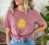 Think Happy Thoughts, Sunflower Tee, Wildflower Tshirt, Wild Flowers Shirt, Floral Tshirt, Gift for Women, Ladies Shirts, Best Friend Gift - 5.jpg