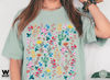 Wildflower Tshirt, Wild Flowers Shirt, Floral Tee, Flower Shirt, Gift for Women, Ladies Shirts, Best Friend Gift, Oversized, Comfort Colors - 3.jpg