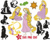 disney princess Rapunzel svg