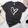 Baseball Heart Shirt , Mom Gift, Women's Baseball Shirt, Baseball Fan Tee, Baseball Heart Distressed Tee, Gift For Baseball Mom - 1.jpg