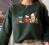 Christmas Coffee Sweatshirt, Christmas Sweatshirt, Christmas Shirt, Coffee Lover Gift Worker Winter Christmas Snowman Latte Coffee Lover - 3.jpg