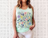 Floral Shirt Tank, Grow Positive Thoughts Tank, Bohemian Style Tank, Butterfly Shirt, Trending Right Now, Women's Graphic Tank, Love Tank - 3.jpg