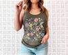 Floral Shirt Tank, Grow Positive Thoughts Tank, Bohemian Style Tank, Butterfly Shirt, Trending Right Now, Women's Graphic Tank, Love Tank - 6.jpg