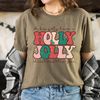 Holly Jolly Funny Christmas T shirt, funny chritmas t-shirt, Christmas t-shirt, holiday apparel, Retro christmas, Women graphic tee - 4.jpg